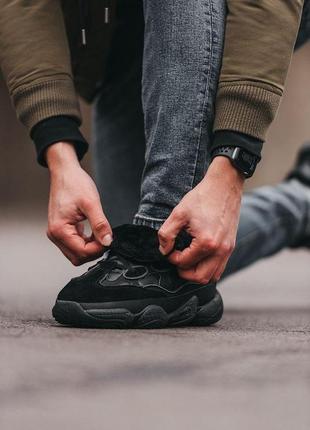 Мужские кроссовки  adidas yeezy boost 500 black v26 фото