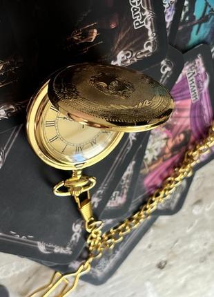 Крутое оригинальные часы на цепочке в ретро стиле7 фото