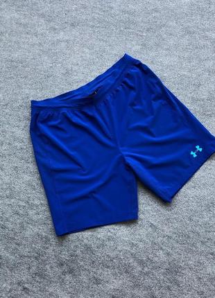 Спортивні шорти under armour pitch ii flow free woven training short blue2 фото