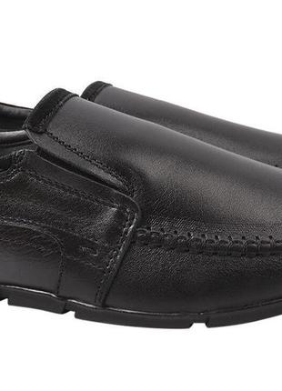 Мокасини чоловічі з натуральної шкіри, на низькому ходу, чорні, україна konors, 45
