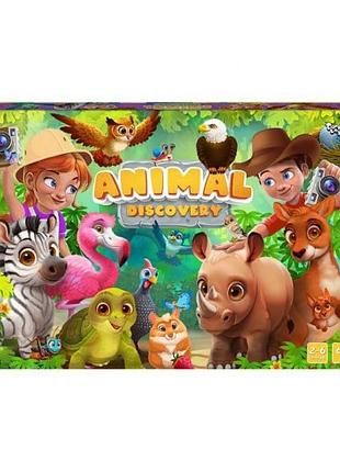 Настільна розважальна гра "animal discovery" укр (10), шт