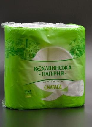 Туалетний папір "кохавинка" / смарагдова / 2-шарова / 4шт