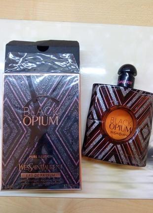 Yves saint laurent black opium pure illusion, 90мл, парфюм5 фото