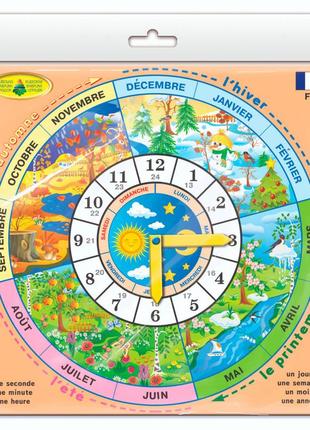 Дитяча розвиваюча гра "годинник" france 82838 французькою мовою