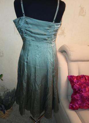 Натуральное платье, сарафан на бретельках, шелк, хлопок, monsoon2 фото