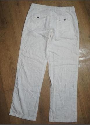 Сниженная цена! Льняные белые брюки livergy p.485 фото