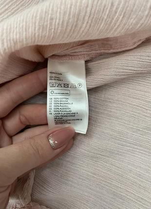 Туника, кофта, рубашка h&m (m,38), состояние идеальное, цвет пудровый, бледно-розовый5 фото