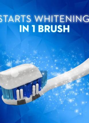 Відбілююча зубна паста crest 3d white radiant mint. оригінал5 фото