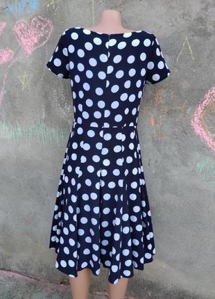 Пышное винтажное платье в горошек erica moss5 фото