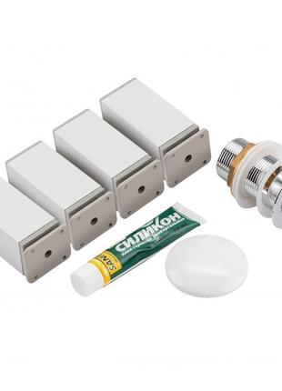 Комплект qtap albatross 710х825х460 white тумба підлогова + раковина урізна qt0171tn700d3070cw10 фото