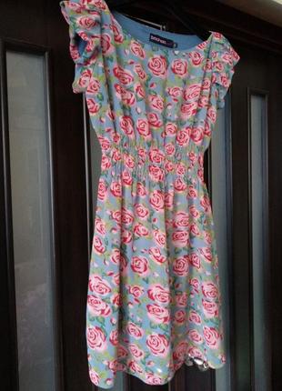 Милое платье в цветочный принт/сарафан3 фото