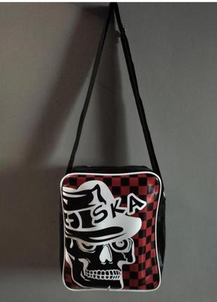 Сумка мессенджер череп готика маска