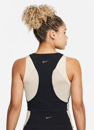 Nike yoga dri-fit luxe майка топ infinalon для йоги кроп-топ бра брюст нова оригінал