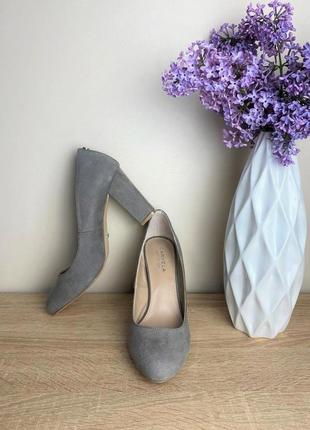 Женские базовые туфли , серые туфли, замша2 фото