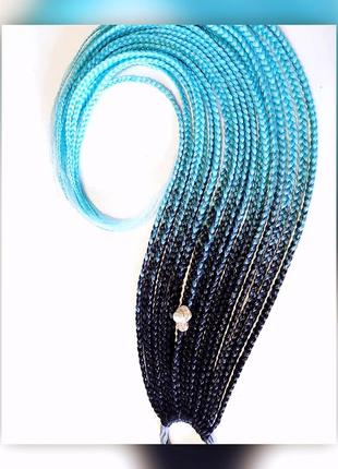Афрорезинка канекалон афрокосички украшение  накладной хвост косички на резинке хвост6 фото