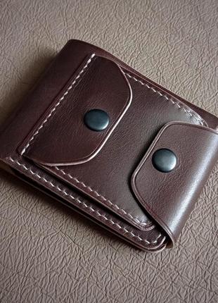 Шкіряний гаманець ручної роботи1 фото