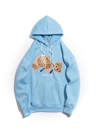 Худі palm angels palm angels blue bear3 фото