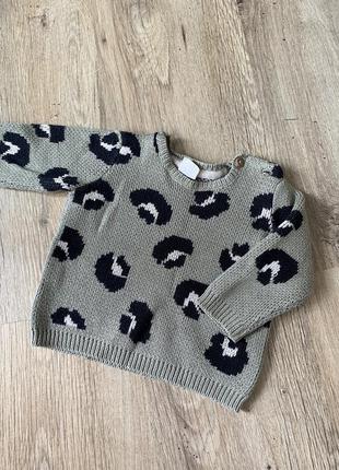 Теплый свитер кофта для ребенка мальчика или девочки