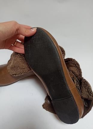 Ботинки женские коричневые.брендовая обувь сток4 фото