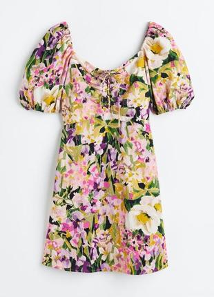 Платье летние в цветочек сарафан h&m