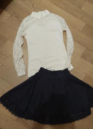 Школьная форма юбка реглан на 9-10 лет1 фото