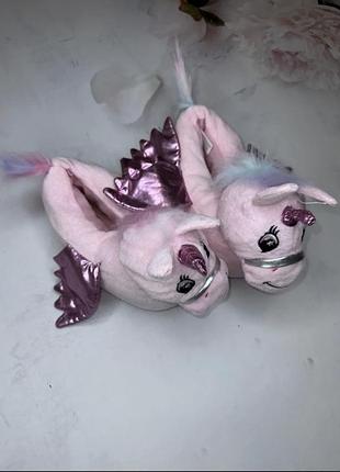 Мягкие и удобные тапочки единороги