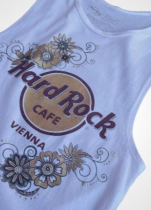 Hard rock cafe vintage y2k tank tee rhinestone shirt vienna7 фото