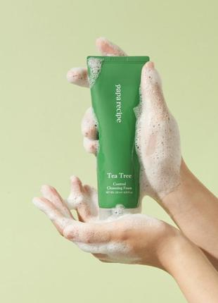 Пенка для умывания с экстрактом чайного дерева papa recipe tea tree control cleansing foam 120 ml