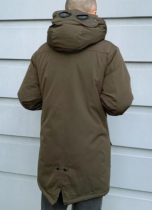 Пуховик c.p. company olive parka