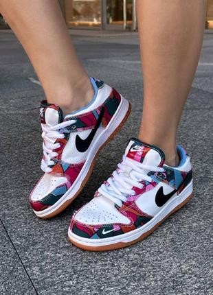 Nike sb dunk low parra multi color