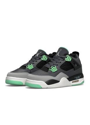 Жіночі кросівки nike air jordan 4 x off-white green glow1 фото