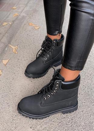 🕸️timberland 6 inch premium black🕸️термо, ботинки тимберленд женские демисезон7 фото
