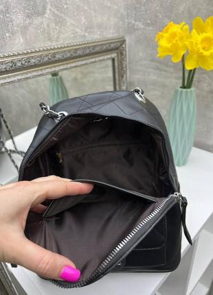 Черный практичный стильный качественный рюкзак4 фото