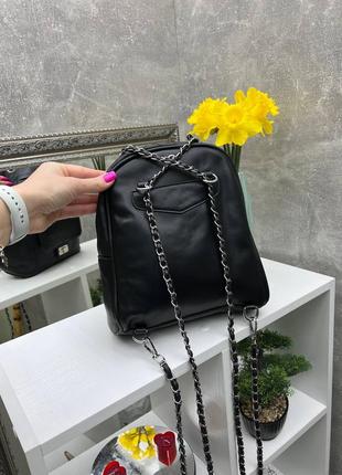 Черный практичный стильный качественный рюкзак2 фото
