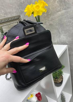 Черный практичный стильный качественный рюкзак3 фото