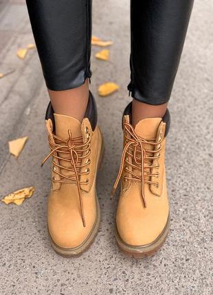 🦋timberland 6 inch premium ginger🦋термо, женские ботинки тимберленд весна-осень5 фото