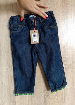 Джинси штани 9-12м.1 фото