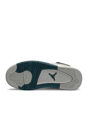 Жіночі кросівки nike air jordan 4 x off-white grey green beige10 фото