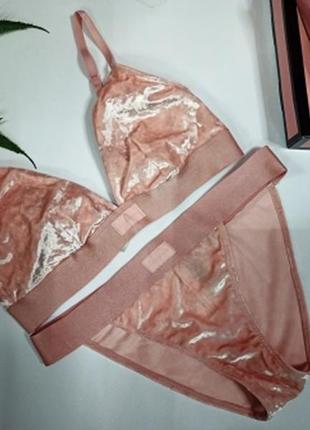 Велюровый комплект victorias secret pink оригинал виктория сикрет