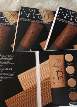 Пробник матирующего тонального крема nars soft matte complete foundation матирующий тональный1 фото