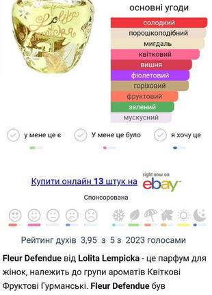 Парфумована вода lolita lempicka fleur defendue4 фото