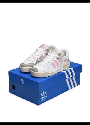 Adidas originals forum 84 low white pink grey