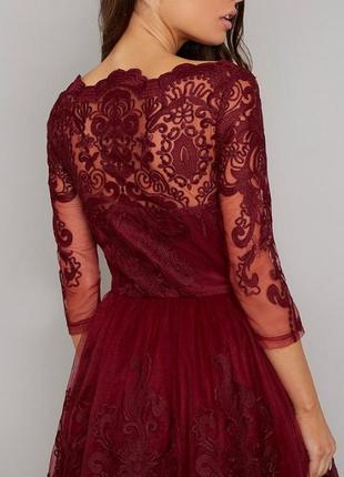 Новое вечернее платье chi chi london необычайно красивого винного цвета