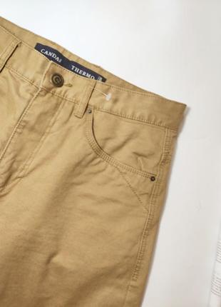 Джинсы мужские брюки прямого кроя коричневого цвета от бренда canda thermo w30/l326 фото
