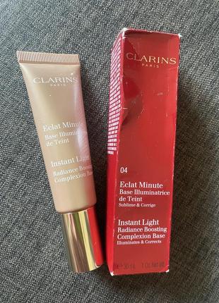 База под макияж clarins eclat minute instant light radiance boosting complexion base № 04 apricot5 фото