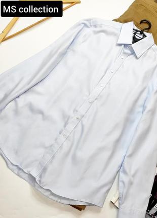 Рубашка мужская классическая свет голубого цвета от бренда ms collection 16/412 фото