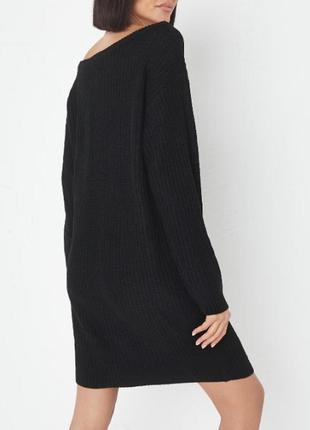 Вязаное платье удлиненный свитер2 фото