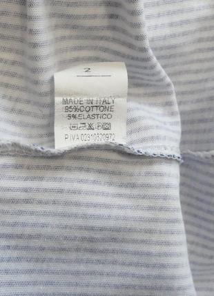 Супер  блуза блузка  хлопок  кружево полоска италия4 фото