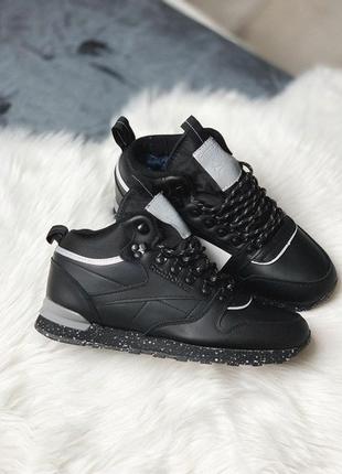 Кроссовки reebok classic leather mid sherpa black (зима) — цена 1550 грн в  каталоге Кроссовки ✓ Купить мужские вещи по доступной цене на Шафе |  Украина #31320377