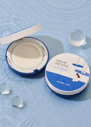 Санскрин-кушон с березовым соком round lab birch juice moisturizing sun cushion